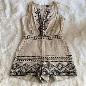 LOFT Embroidered Romper